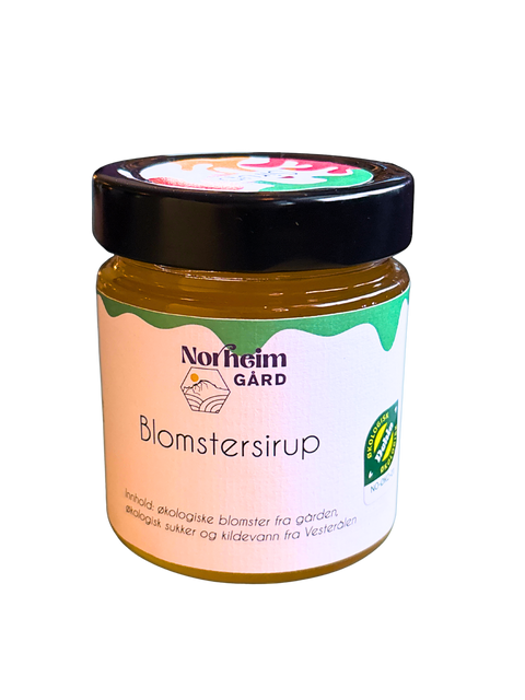 Blomstersirup fra Norheim Gård