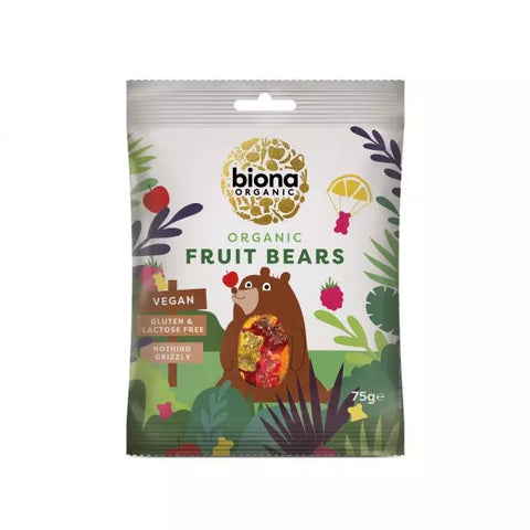 Biona frukt gummibjørner 75g økologisk