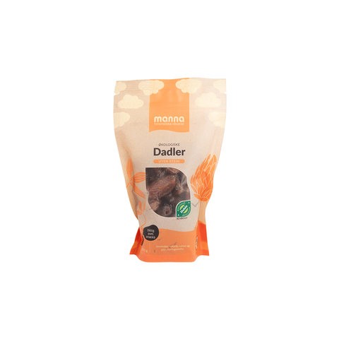 Dadler u/stein, 250 g, økologisk, Manna