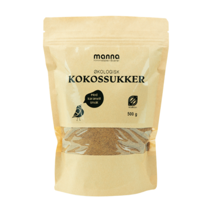 Kokossukker, 500 g, økologisk, Manna