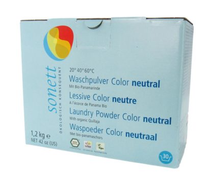 Vaskepulver, sensitiv, 1,2 kg, økologisk, Sonett
