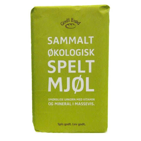 Speltmel, sammalt, 1 kg, økologisk, Godt Brød