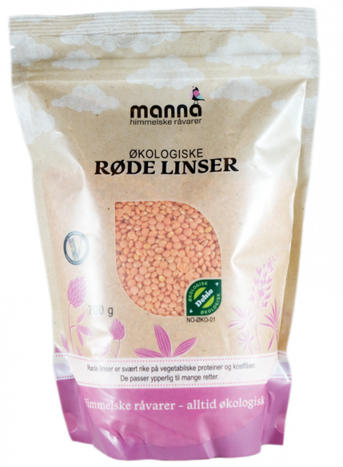 Røde linser økologisk 700gr