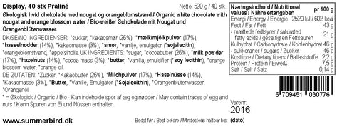 Praline Ivory Sommerfugler a 13g, Summerbird