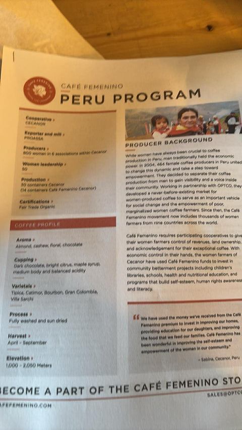 Keans Beans Peru Café Femenino (økologisk)