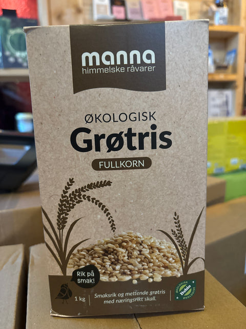 Manna fullkorn grøtris 1kg