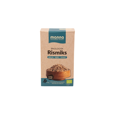 Rismiks brun-rød-svart, 1 kg, økologisk, Manna