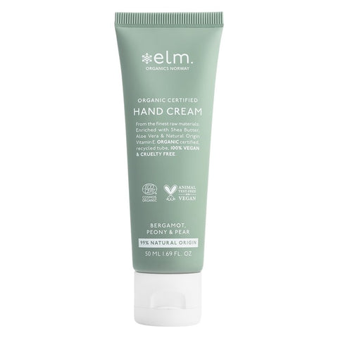 Elm Organics Peony & Pear Hand Cream 50ml