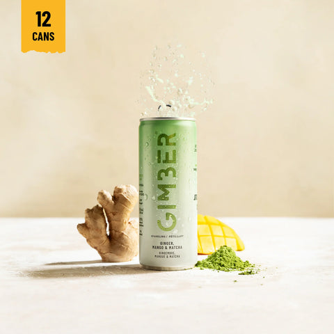 Gimber, Mango & Matcha Drink