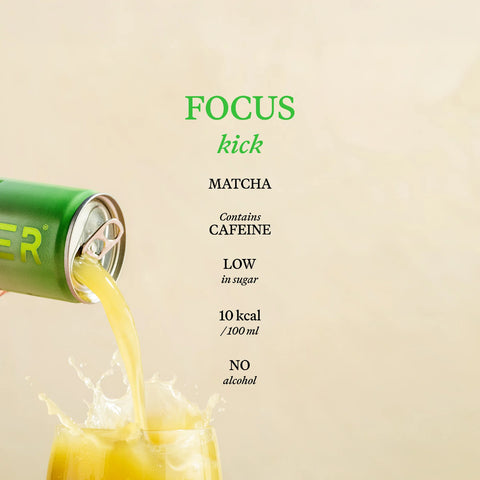Gimber, Mango & Matcha Drink