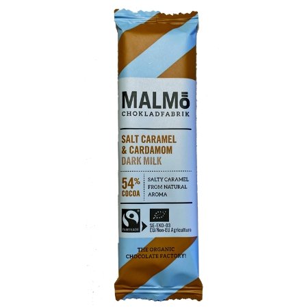 Malmø Minibar Salt Karamell & Kardemomme 54% 25g