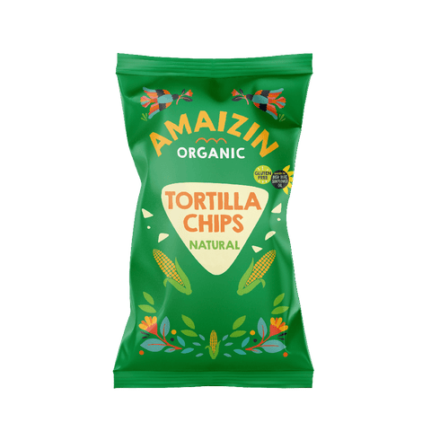 Tortillachips, mais, 150 g, økologisk, Amaizin