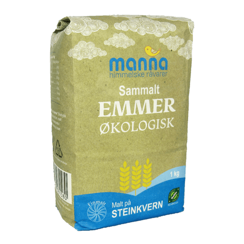 Emmer, sammalt, 1 kg, økologisk, Manna