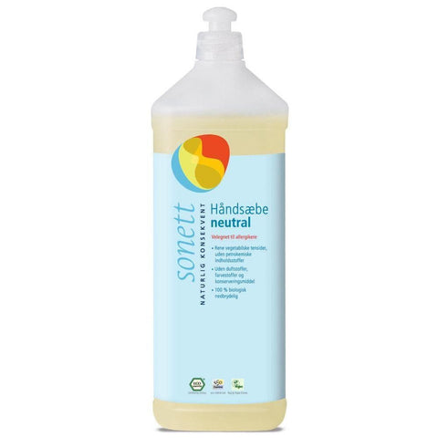 Håndsåpe, sensitiv, 1 l, økologisk, Sonett