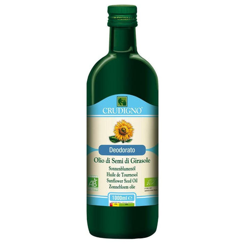 Solsikkeolje, 1 l,  økologisk, Crudigno