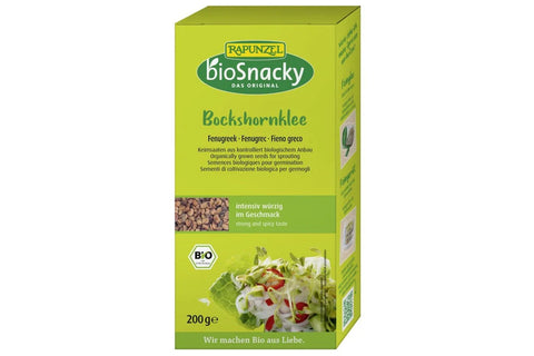 Økologiske Spirefrø Bukkehornkløver 200 g – bioSnacky