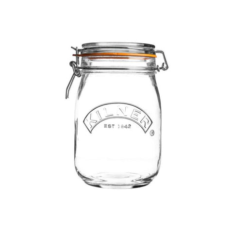 Kilner glasskrukke med gummiring