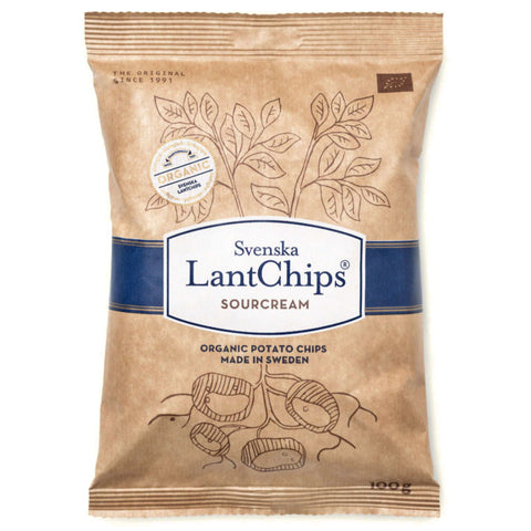 Svenska Lantchips chips sourcream 100 gr øko