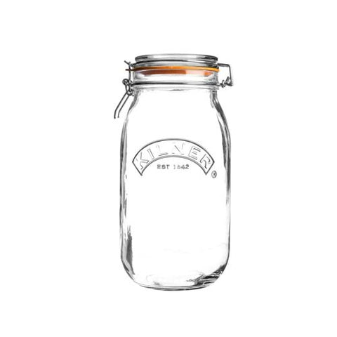 Kilner glasskrukke med gummiring